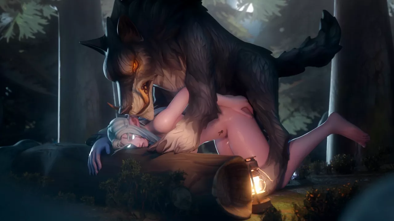 Werewolf Cuddle Sex With Dark Night Elf Cgi Animation