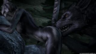 Khajiit Fucked in the Ass by a Werewolf - Comandorekin