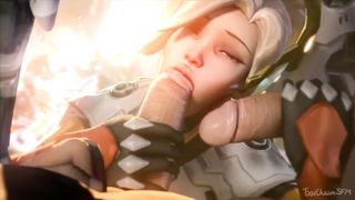 Overwatch Mercy Double Cock - Tsarchasmsfm