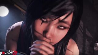 Mirror's Edge Faith Connors Blowjob - Pockyinsfm