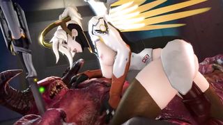 Overwatch Mercy Taming the Demon - Darsovin