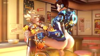 Junkrat Fucks Tracer - Bruh-sfm