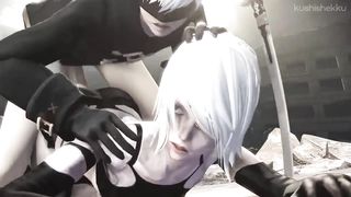 9S Fucks Yorha A2 - Kushishekku