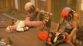 Ciri and Triss Monster Fuck - Darktronick