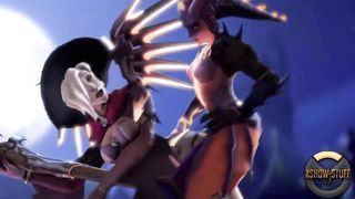 Demon Symmetra x Witch Mercy - Xshdw