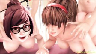 Mei and Hitomi Double Date - Spizder
