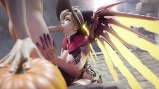Mercy Halloween Blowjob - Cawneil