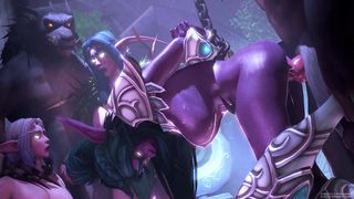 Worgen X Tyrande - Ambrosine92