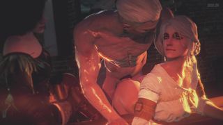 Ciri x Geralt x Yennefer, Doggystyle - Bruh-sfm