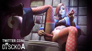 D.va in the club bathroom - DisckoA
