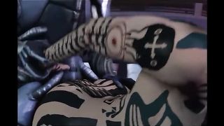 Jack Programs a Geth to Fuck her over a Chair - NervaANIMS