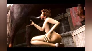 Horse fuck girl 3D compilation V.3.0