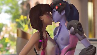 D.Va and Widowmaker's sensual encounter - Ocboon
