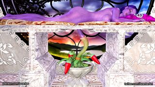 plant makes blowjob for dickgirl - Azantar