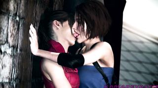 jill and Claire kissing - KamadevaSFM