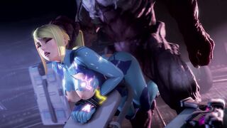 Samus from behind - Ambrosine