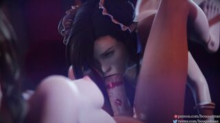 Tifa x futa Aerith - Bouquetman