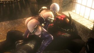 Ivy and Assumi fucked by taurens