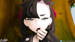 Marnie pleasing a horse - Eshu-Chan