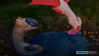 Hot and messy dragon pokemon Deepthroat - Dreamertooth