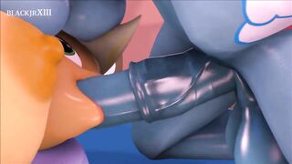 Futa Rarity, Futa Rainbow Dash And Applejack - Blackjr