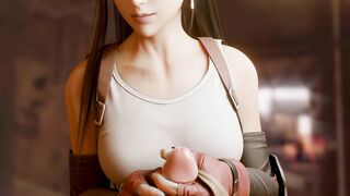 Tifa Handjob - BulgingS