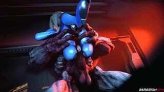 Samus Aran x Monsters - Samu's Anal Marathon