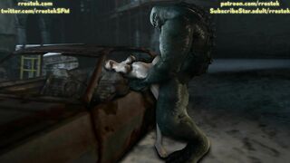 Zoe Baker Stuffed in the car by Hulky Monster - Rrostek