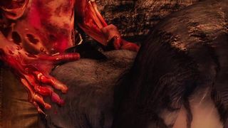 Khajiiti Teen Gives Herself to Lustful Zombie