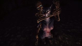 Khajiit Lost in the Crypts