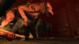 Khajiit Submits To Undead Hound's Lust