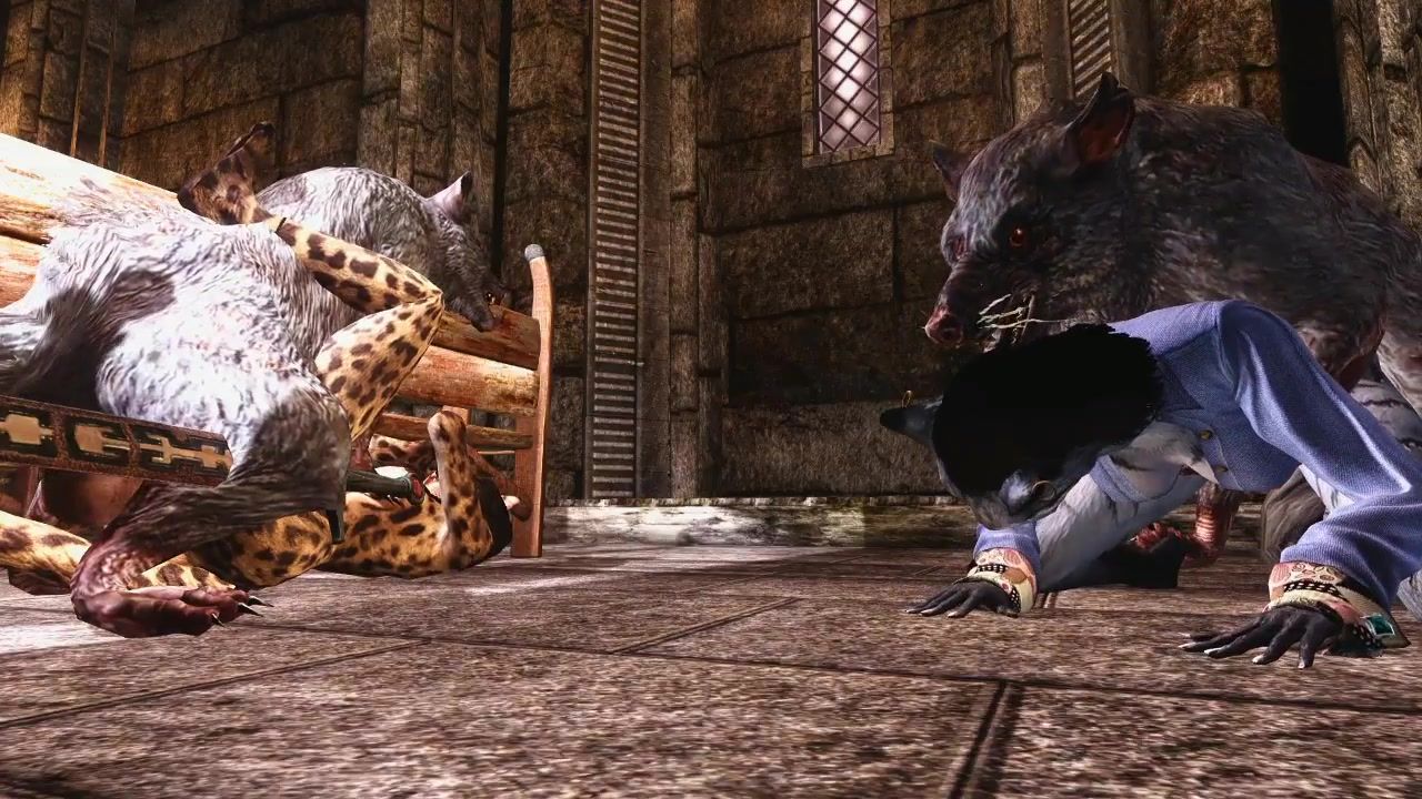 Two Khajiit Ratfucked in Temple