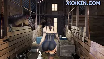 Lara fucked by horse