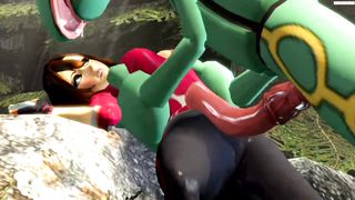 Trainer attack by Rayquaza [Gurochanop]