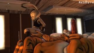 Judy Hopps x Tigers, Wilde x Gazelle - MrSafetyLion