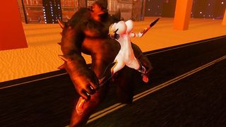 Igawa impaled on huge monster cock - She cant take it ITs to huge to hard and to deep