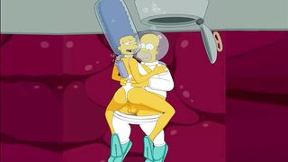 The Simpsons - Marge and Homer fuck under the sea