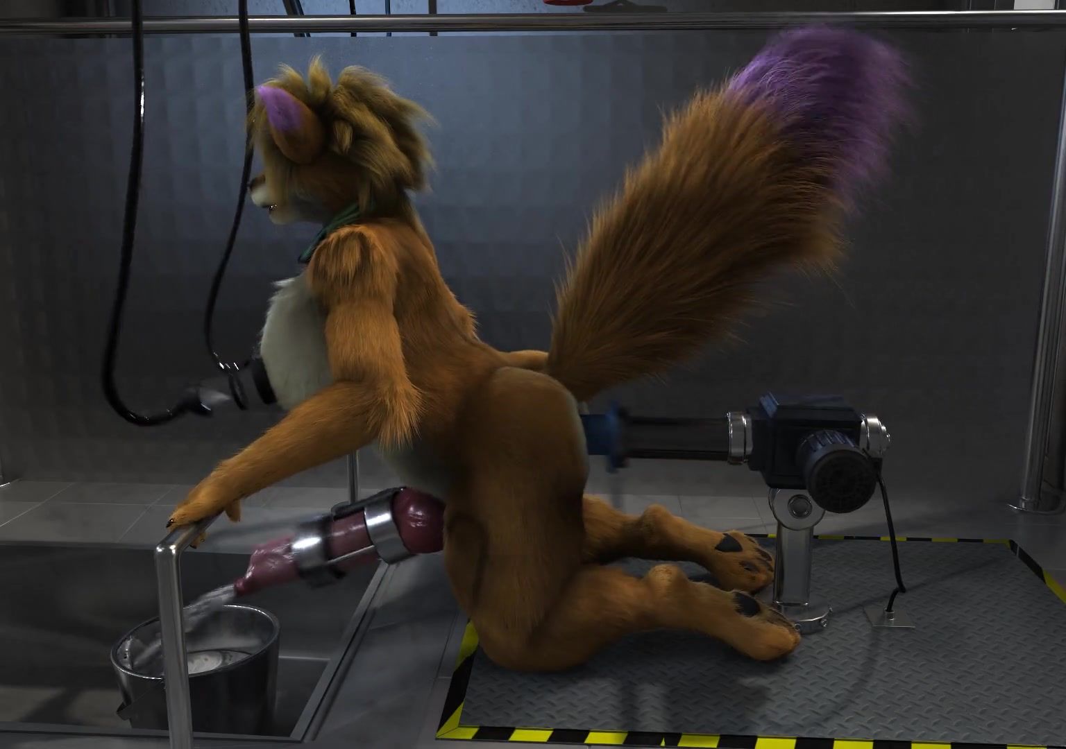 Furry milking machine