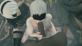 9s Blowjob (Black | White) [IrisNSFW]