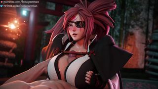 Baiken Titfuck clothed