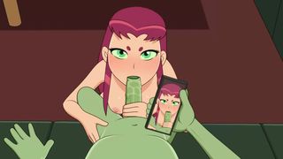Starfire and Beast Boy [sfan]