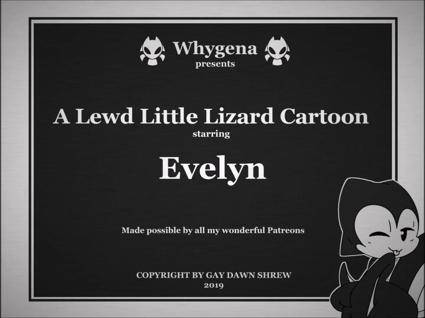 Lizard Porn Animated Cum - A Lewd Little Lizard Cartoon [whygena]