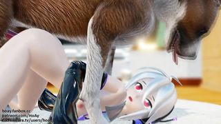 MMD Dog anal