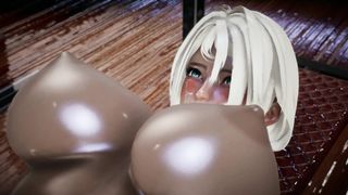 Hot girl with Big tits fucks in the gym