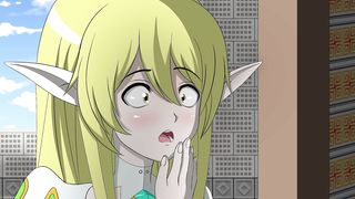 Blonde Elf and Red Head Human