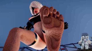 Nier - 2B 【Femdom Fetish】OLD VIDEO