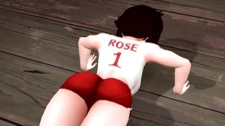 RUBY ROSE DOES PUSH-UPS RWBY