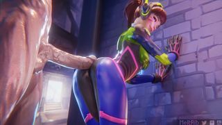 D.Va getting pounded through her Suit (Suit | Nude) [Meltrib]