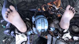 [AnKhajiit] Kat's Triple Anal Fuck (Angle 2)