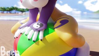 Renamon at the Beach - Bacn